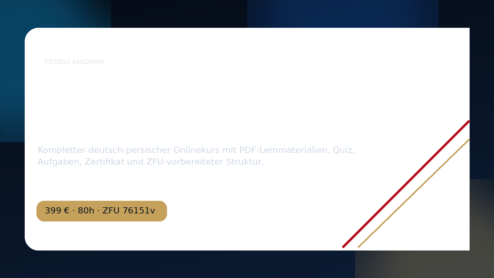 Fitnesstrainer/-in B Lizenz Onlinekurs